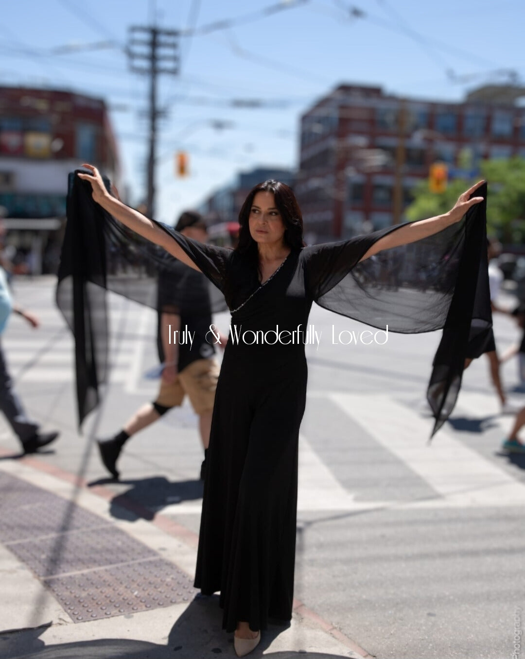Graceful Elegance Cape sleeve Jumpsuit